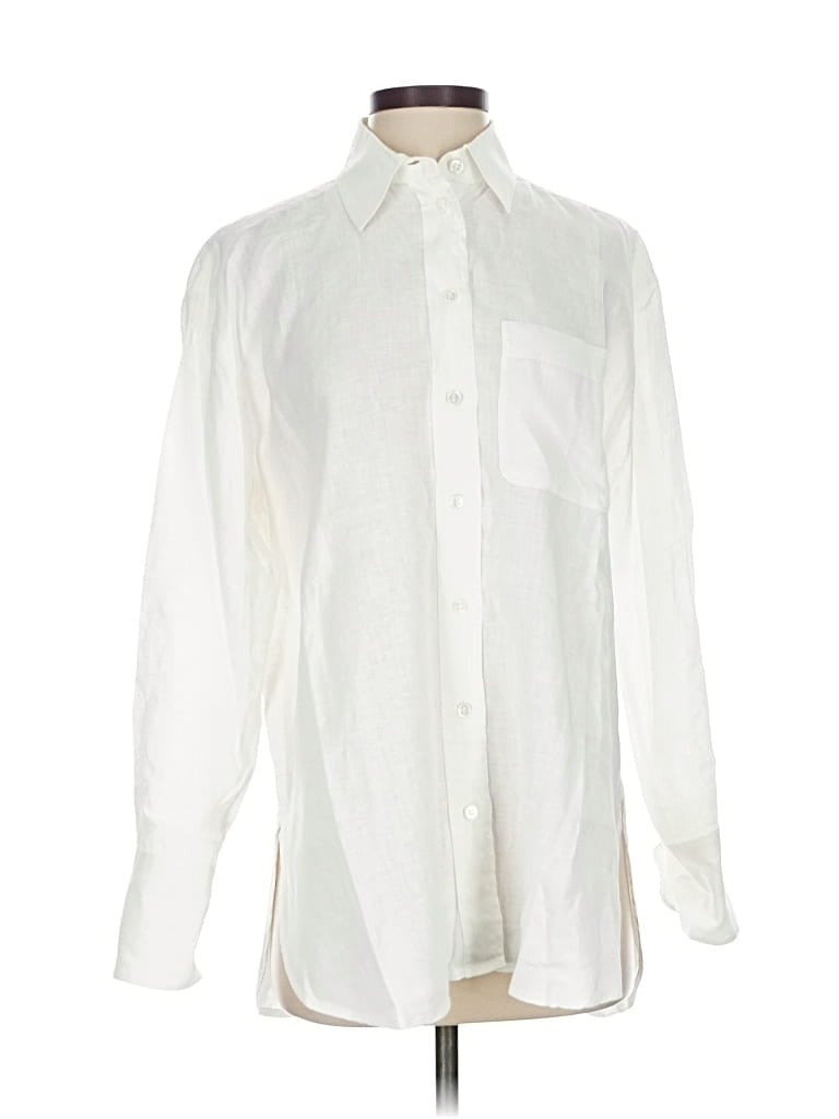 BANANA REPUBLIC Pre-owned Long Sleeve Button Down Shirt In White