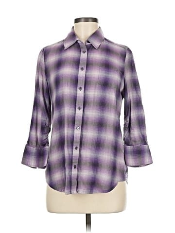 Elizabeth and James 3/4 Sleeve Button-Down Shirt (view 1)