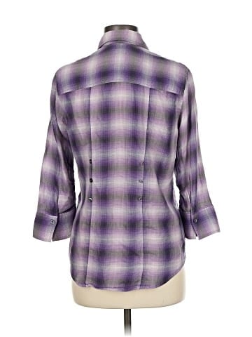 Elizabeth and James 3/4 Sleeve Button-Down Shirt (view 2)