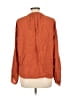 A New Day 100% Rayon Orange Long Sleeve Blouse Size L - photo 2