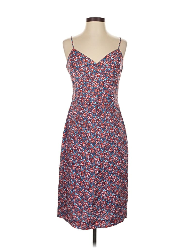 Pre-owned Liberty Art Fabrics For J.crew Casual Dress In Blue