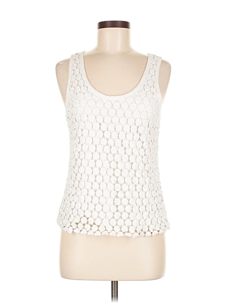 Pre-owned J.crew Factory Store Sleeveless Top White Halter Neckline Tops