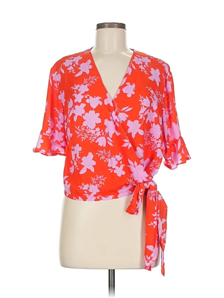 LUSH Pre-owned Short Sleeve Blouse In Orange
