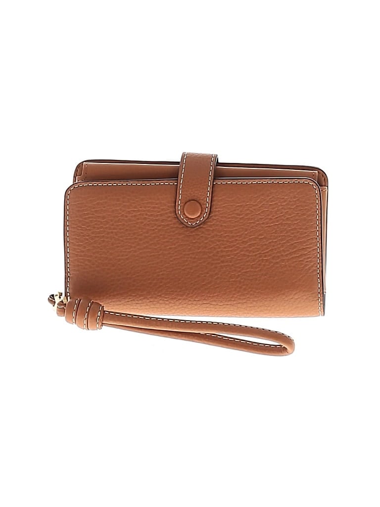 Pre-owned Vera Bradley Leather Wristlet In Brown