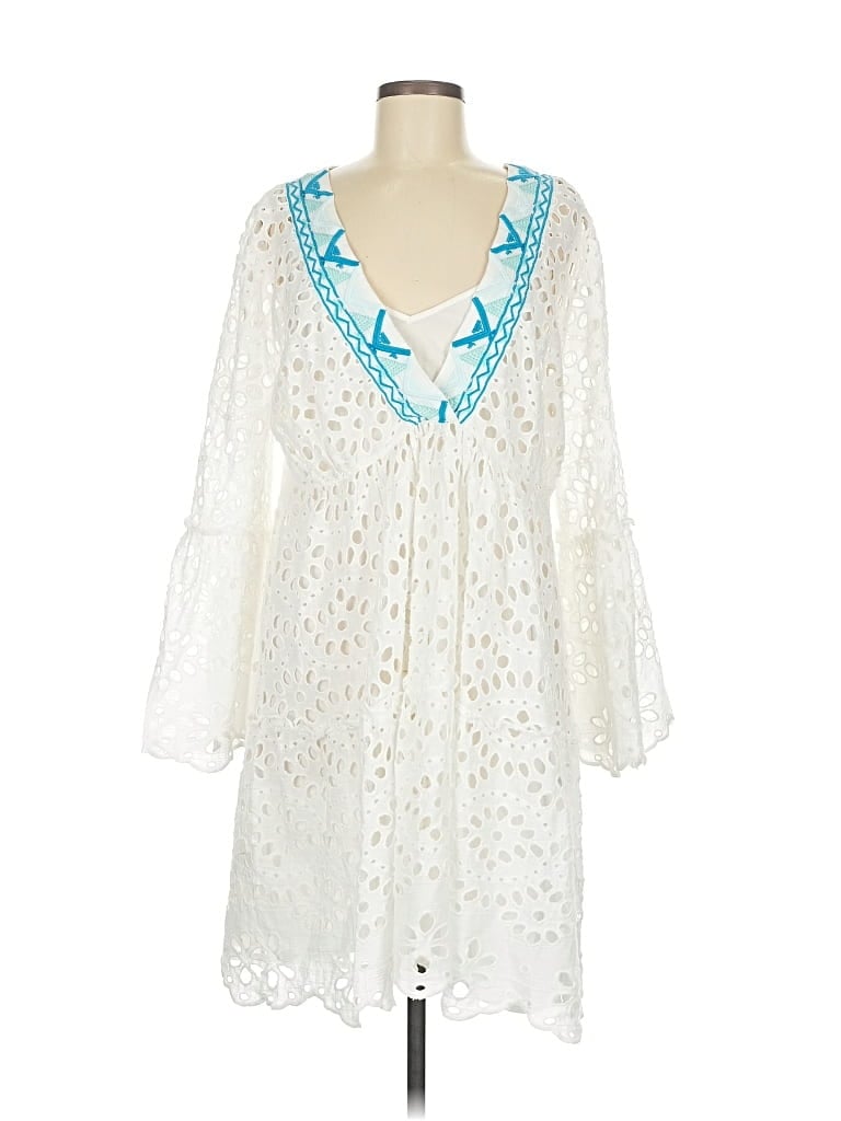 Pre-owned Sundance Casual Dress In White