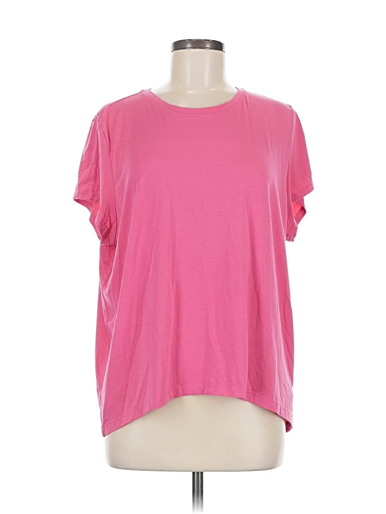 Pre-owned Athleta Short Sleeve T-shirt In Pink