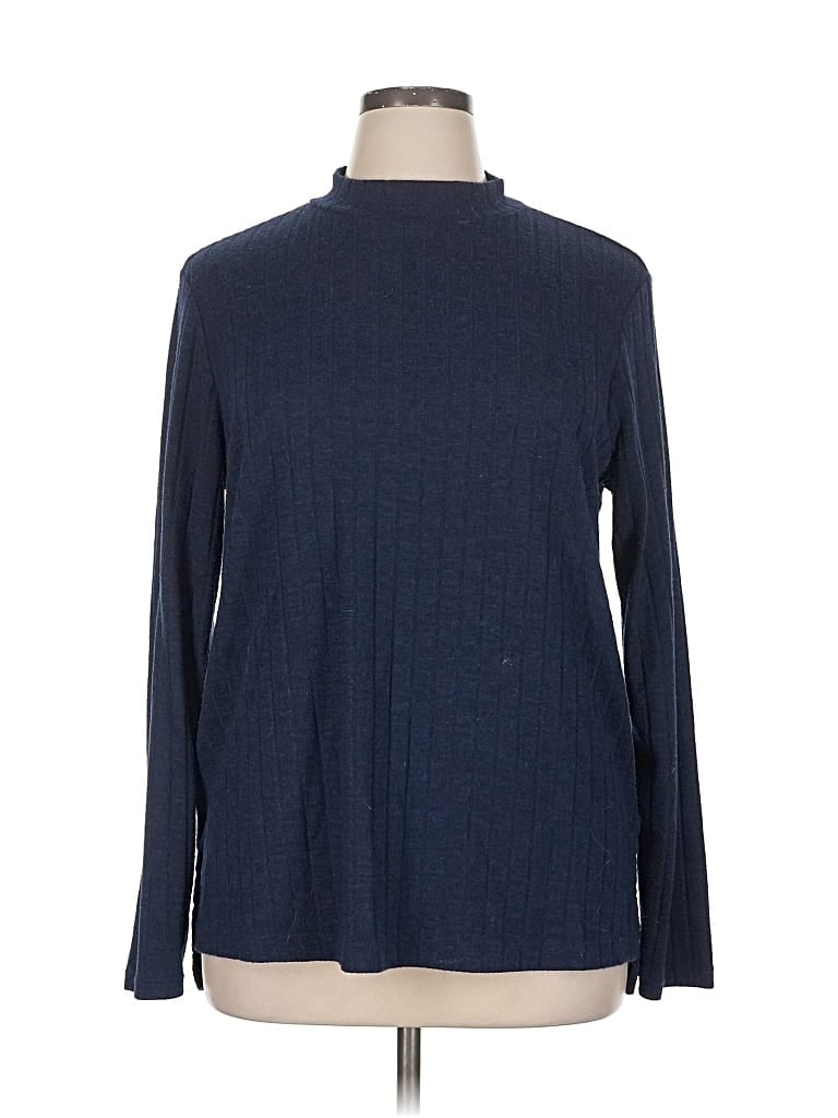 Pre-owned Matty M Turtleneck Sweater In Blue