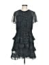 Madewell 100% Polyester Animal Print Gray Cocktail Dress Size 6 - photo 1