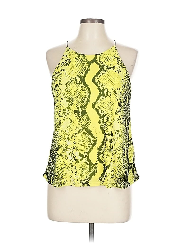 Click to view more detailed imagery on our partner's website Pre-owned Papermoon Sleeveless Blouse In Yellow