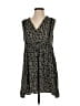 Aqua Print Black Casual Dress Size XS (estimated) - photo 1