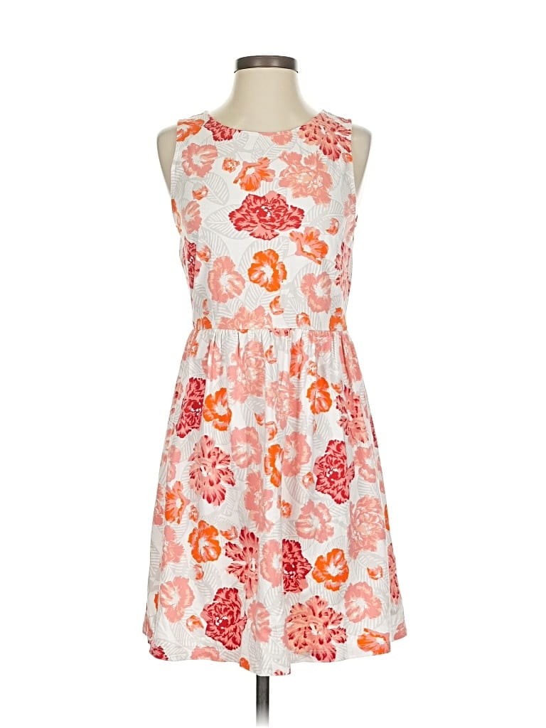 Pre-owned Ann Taylor Loft Outlet Casual Dress In Orange