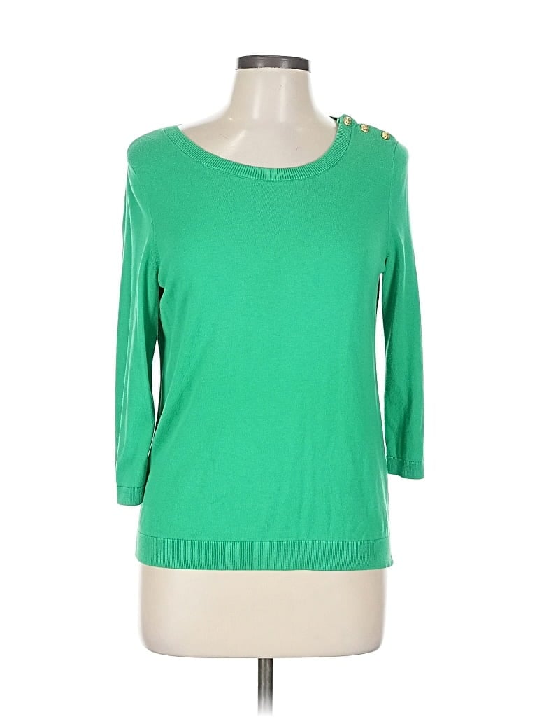 Pre-owned Talbots Pullover Sweater In Green