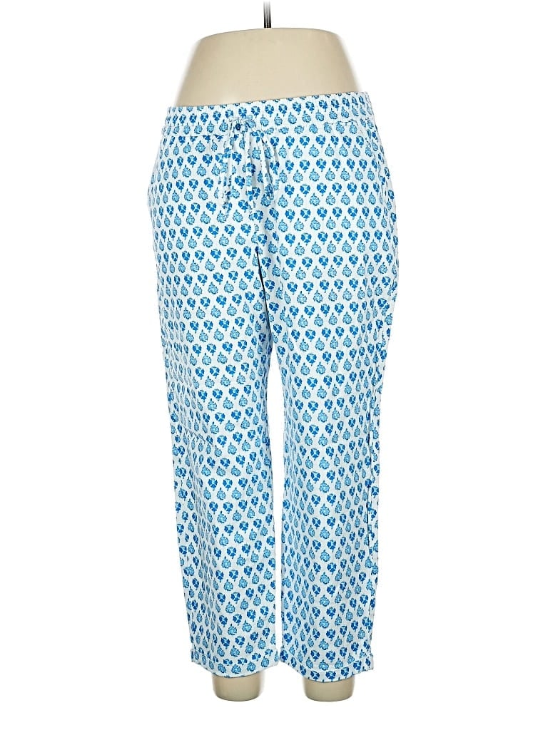 Pre-owned J.crew Factory Store Linen Pants In Blue