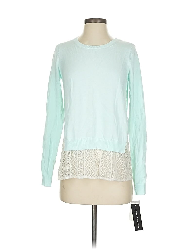 Pre-owned French Connection Long Sleeve T-shirt In Blue