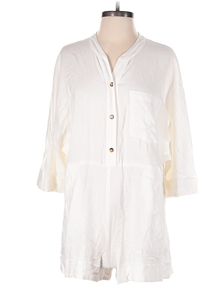Pre-owned Show Me Your Mumu Romper In White