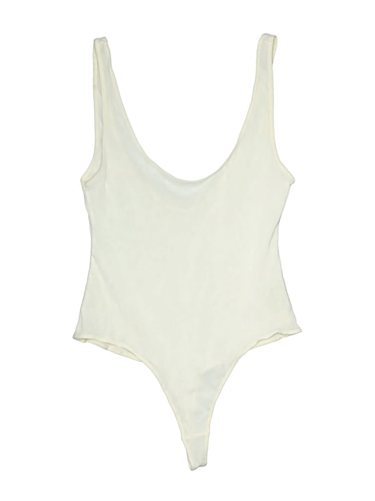Pre-owned Intimately By Free People Bodysuit In White