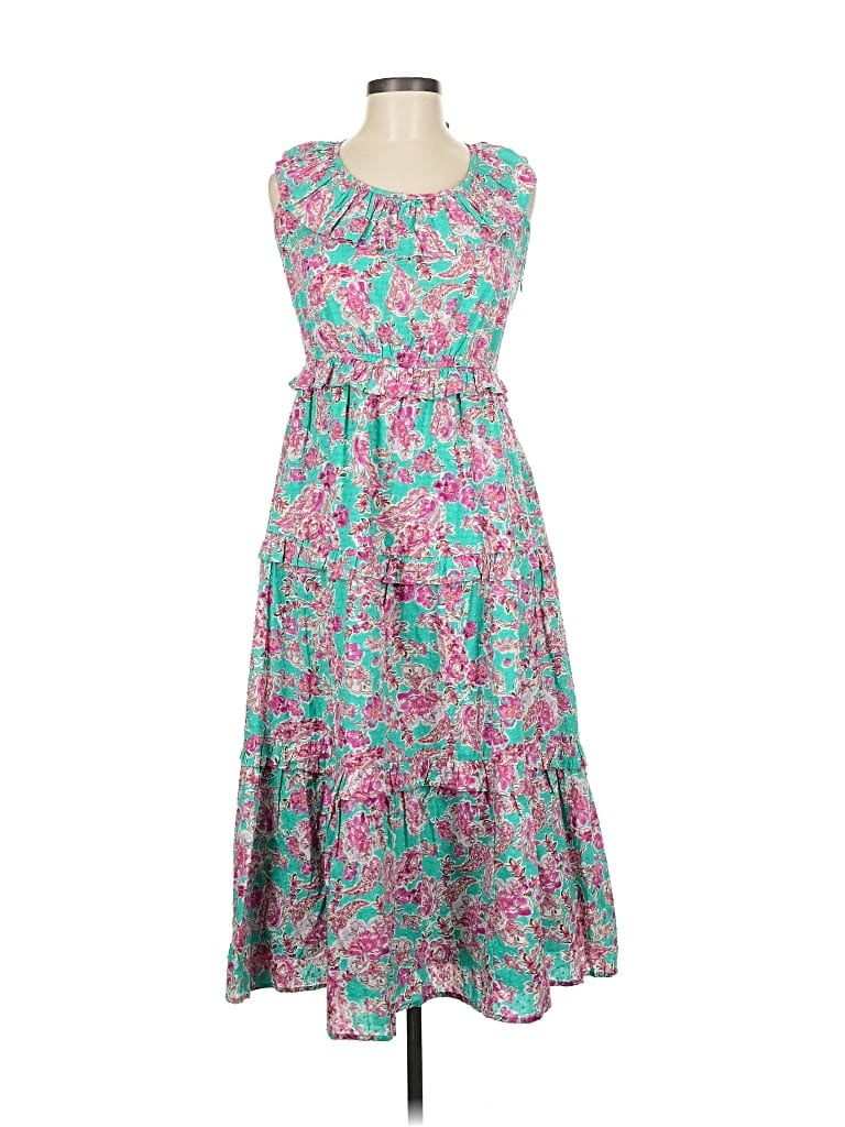 Pre-owned J.crew Factory Store Casual Dress In Blue