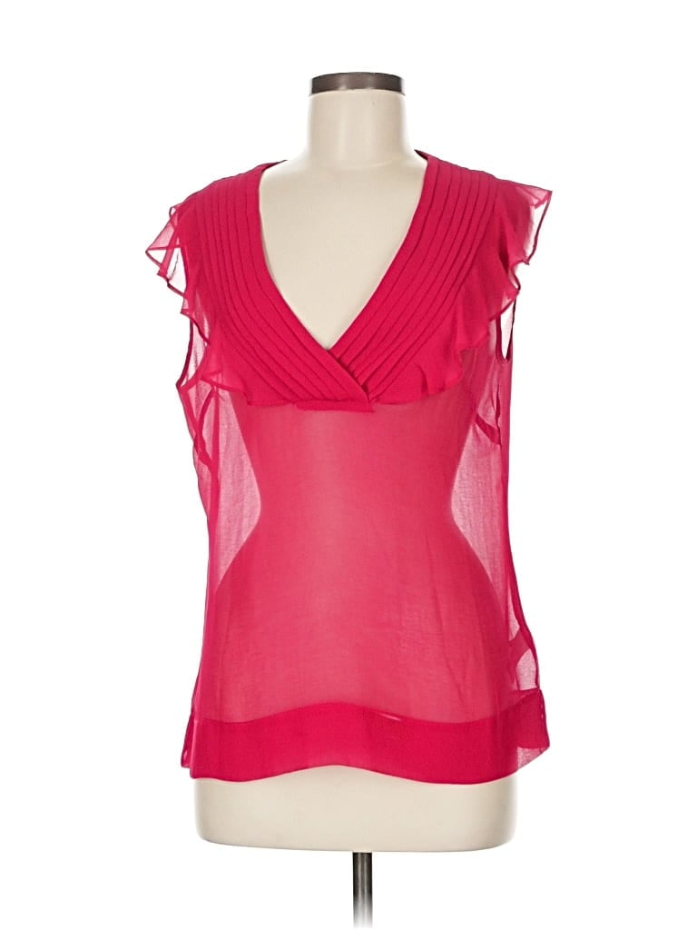 Pre-owned Banana Republic Factory Store Sleeveless Blouse In Red