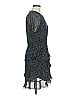 Madewell 100% Polyester Animal Print Gray Cocktail Dress Size 6 - photo 4