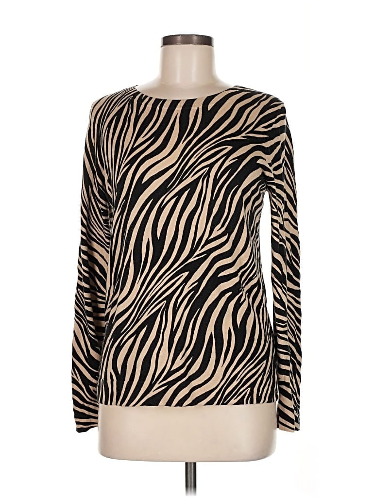 Pre-owned J.crew Factory Store Pullover Sweater In Brown