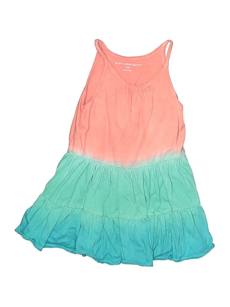 Click to view more detailed imagery on our partner's website Pre-owned Burt's Bees Baby Kids' Sleeveless Top Teal Halter Neckline Tops In Blue