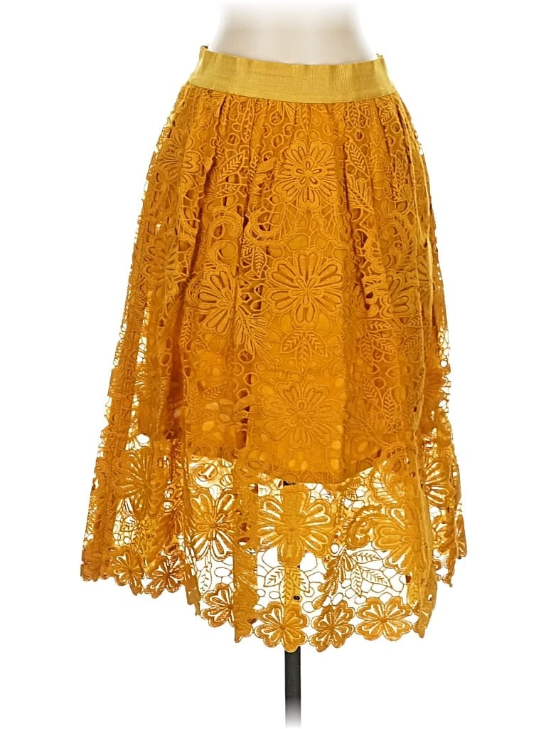 Pre-owned Ann Taylor Casual Skirt In Yellow