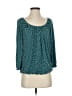 MICHAEL Michael Kors Teal 3/4 Sleeve Blouse Size S - photo 1