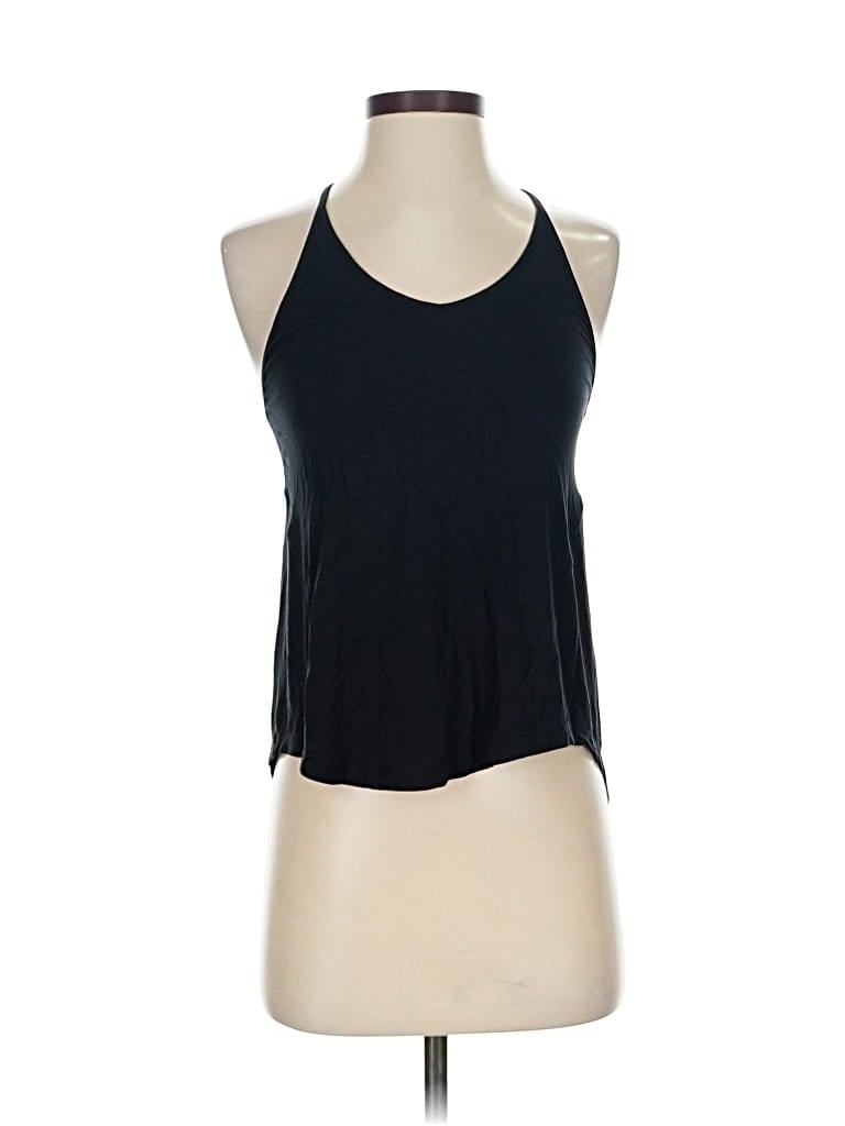 Pre-owned Lululemon Athletica Tank Top Black Halter Neckline Tops