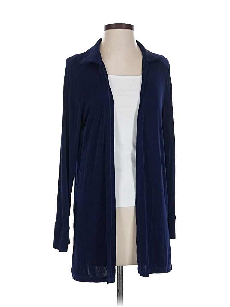 Pre-owned Travelsmith Cardigan Sweater In Blue