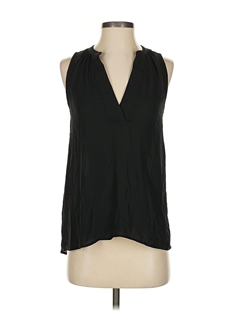 Pre-owned J.crew 365 Sleeveless Blouse In Black