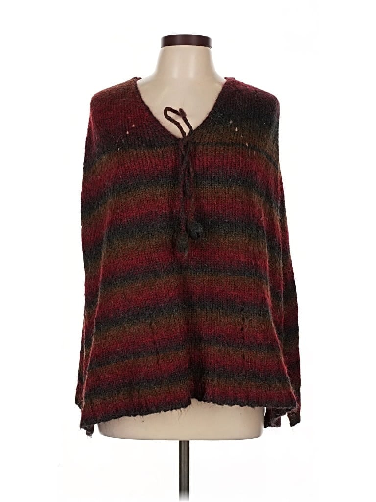 Pre-owned Max Studio Pullover Sweater In Burgundy