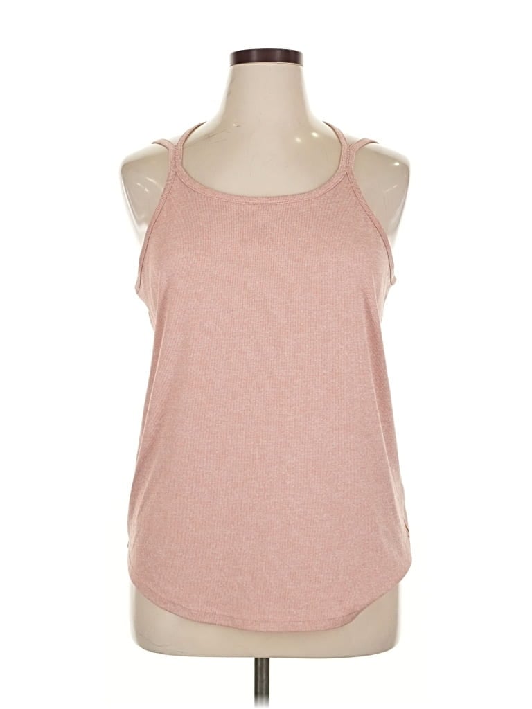 Pre-owned Nike Tank Top Pink Halter Neckline Tops