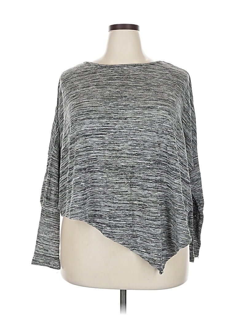 Pre-owned Mossimo Poncho In Gray