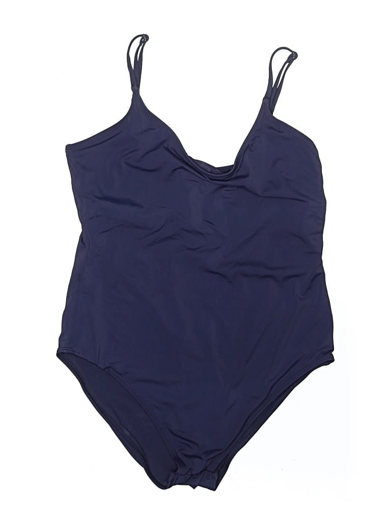 Pre-owned Andie One Piece Swimsuit In Blue