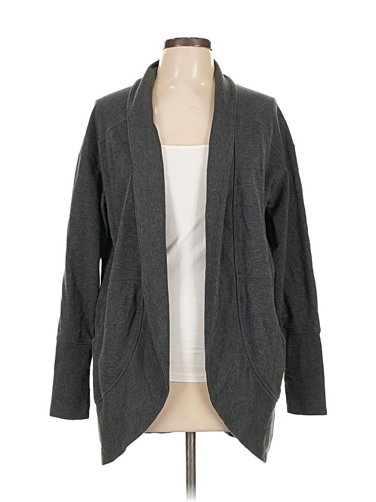 Pre-owned Eddie Bauer Cardigan Sweater In Gray