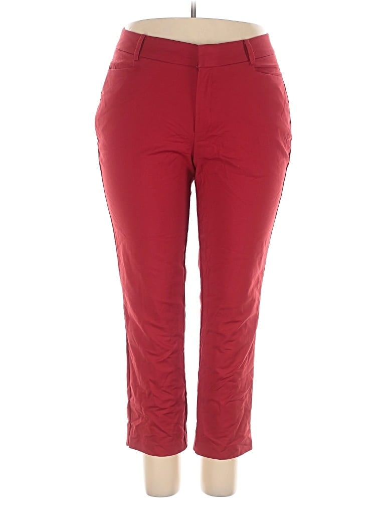 Pre-owned Eloquii Casual Pants In Red