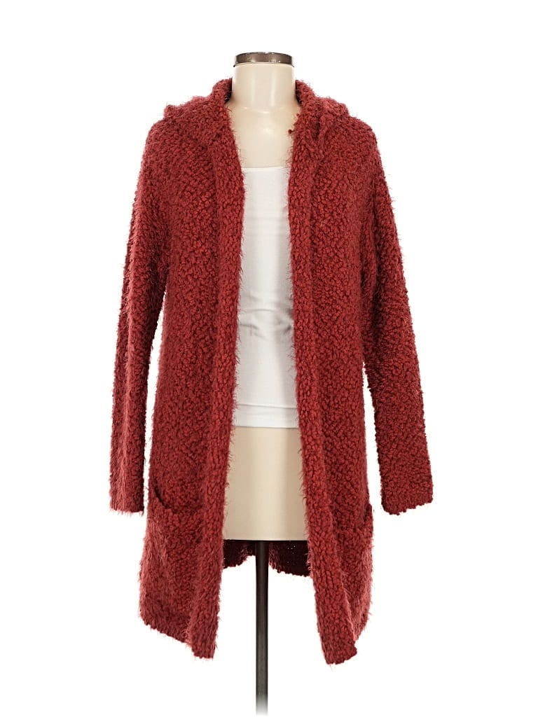 Pre-owned Lovestitch Cardigan Sweater In Red