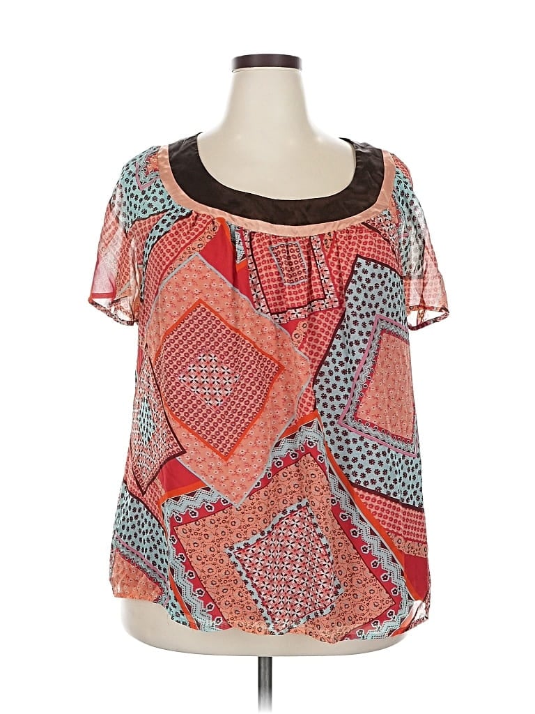 VENEZIA Pre-owned Short Sleeve Blouse In Red