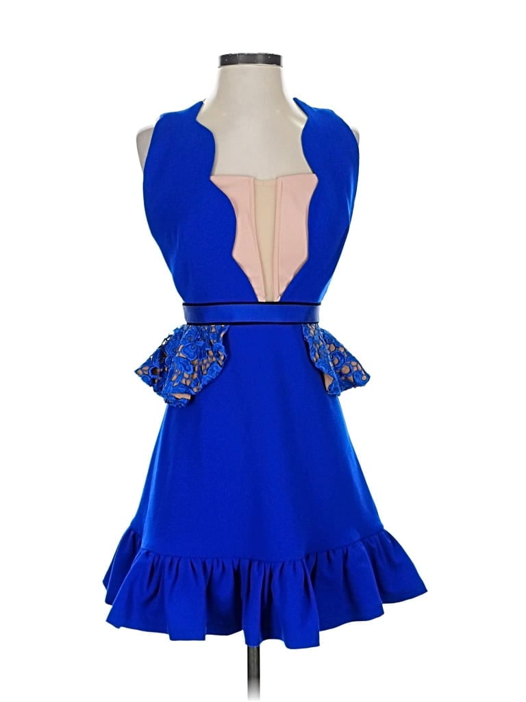 Pre-owned Three Floor Cocktail Dress In Blue