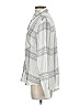 Rails 100% Rayon Plaid Silver Long Sleeve Button-Down Shirt Size S - photo 5