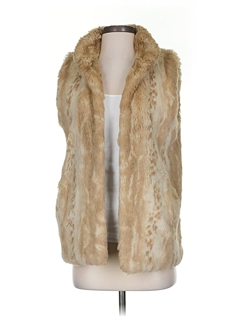 Pre-owned Donna Salyers Fabulous-furs Cardigan Sweater In Brown