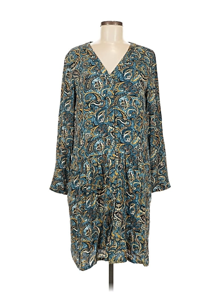 Pre-owned Garnet Hill Casual Dress In Blue