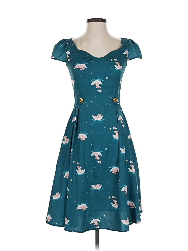 Pre-owned Assorted Brands Casual Dress In Blue