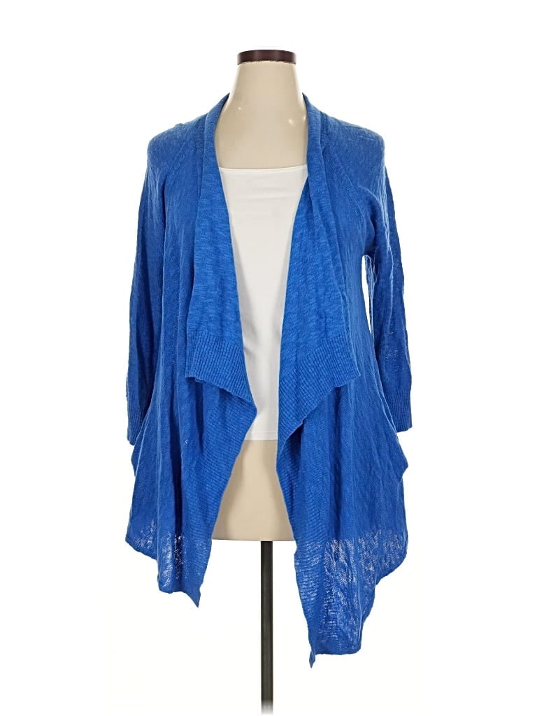 Pre-owned Kenneth Cole New York Cardigan Sweater In Blue