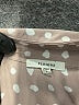 Pleione 100% Polyester Polka Dots Ivory Long Sleeve Blouse Size L - photo 7
