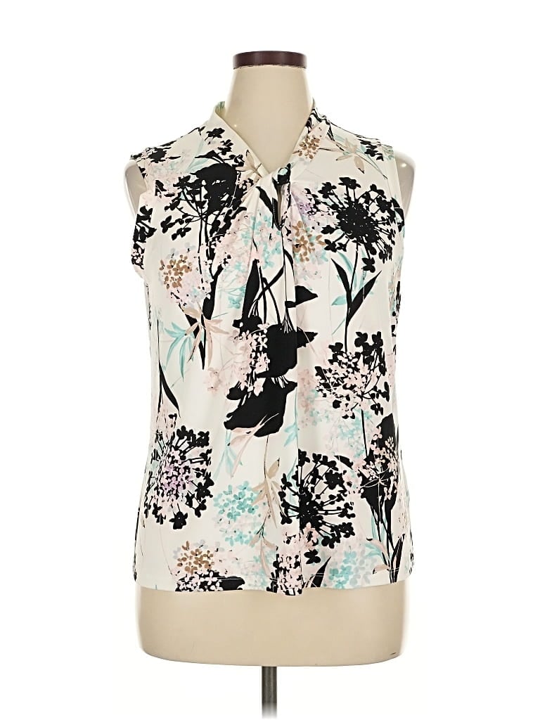 Pre-owned Tommy Hilfiger Sleeveless Blouse In White