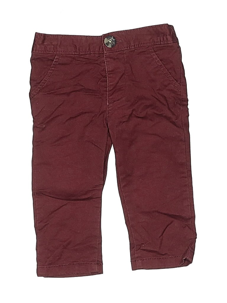 OLD NAVY Pre-owned Babies' Casual Pants In Burgundy