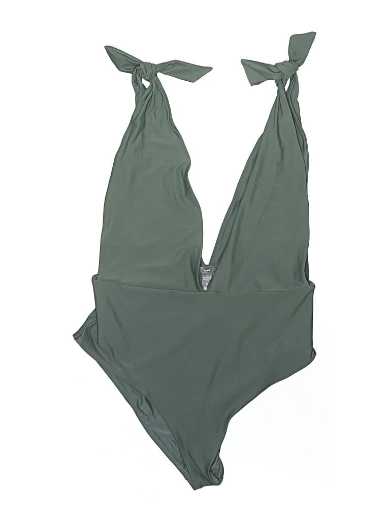 Pre-owned Aerie One Piece Swimsuit In Green