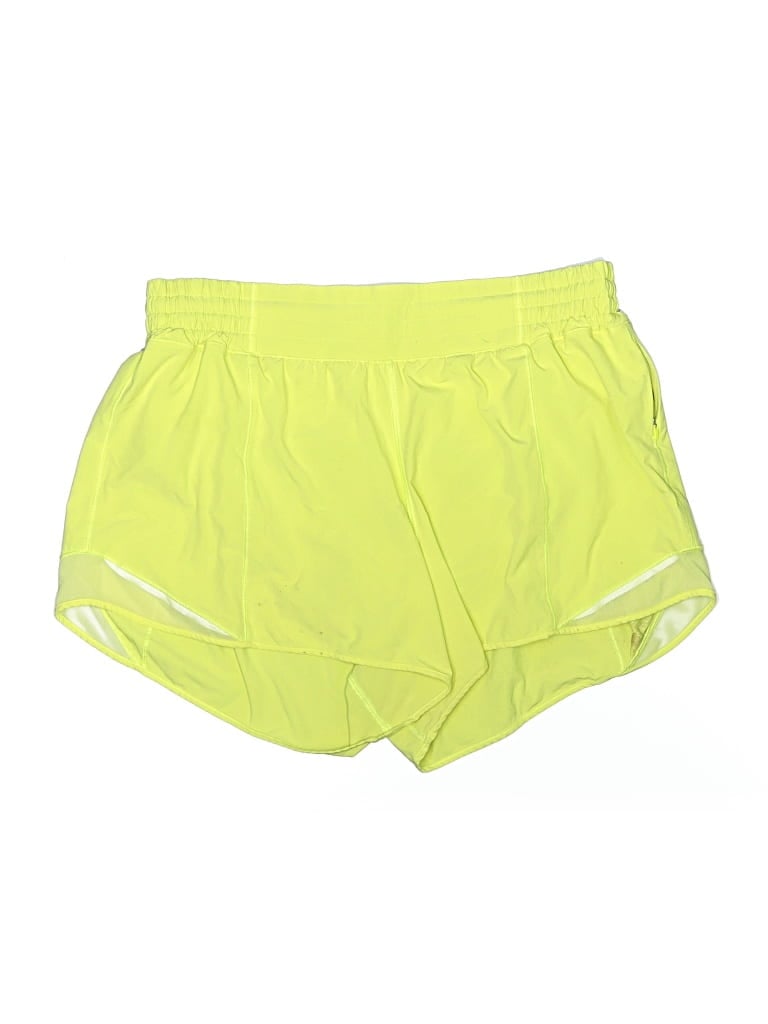 Pre-owned Lululemon Athletica Athletic Shorts In Yellow