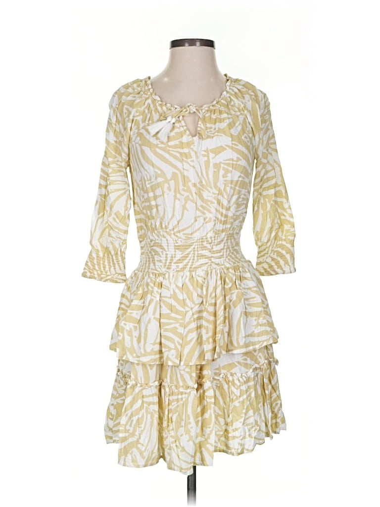 Pre-owned Patrons Of Peace Cocktail Dress In Yellow